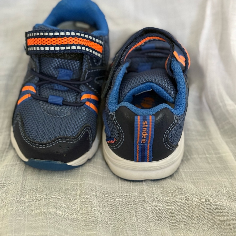 Stride Rite Kids' Navy and Orange Sneakers